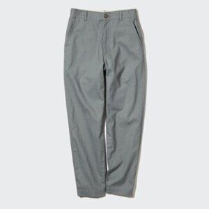 UNIQLO Linen-Cotton Tapered Gray Green Pants XL Waist 32"-33"